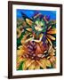 Sitting on a Sunflower-Jasmine Becket-Griffith-Framed Art Print