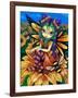 Sitting on a Sunflower-Jasmine Becket-Griffith-Framed Art Print