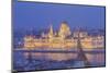 Sitting on the banks of the River Danube, the Hungarian Parliament Building-Julian Elliott-Mounted Photographic Print