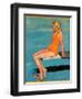 "Sitting on the Diving Board,"August 19, 1933-Penrhyn Stanlaws-Framed Giclee Print