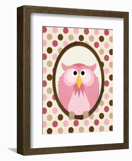 Sitting Owl II-N. Harbick-Framed Art Print