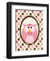 Sitting Owl II-N. Harbick-Framed Art Print