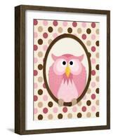 Sitting Owl II-N. Harbick-Framed Art Print