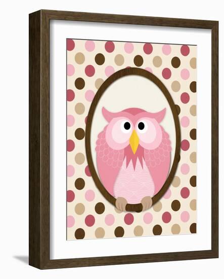 Sitting Owl II-N. Harbick-Framed Art Print