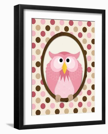 Sitting Owl II-N. Harbick-Framed Art Print