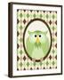 Sitting Owl III-N. Harbick-Framed Art Print