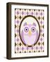 Sitting Owl IV-N. Harbick-Framed Art Print