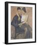 Sitting Pair, 1920-Otto Muller-Framed Giclee Print