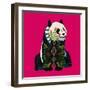 Sitting Panda (Variant 2)-Sharon Turner-Framed Art Print