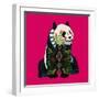 Sitting Panda (Variant 2)-Sharon Turner-Framed Art Print