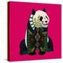 Sitting Panda (Variant 2)-Sharon Turner-Stretched Canvas