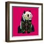 Sitting Panda (Variant 2)-Sharon Turner-Framed Art Print