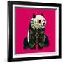 Sitting Panda (Variant 2)-Sharon Turner-Framed Art Print