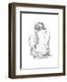 Sitting Pose I-null-Framed Art Print