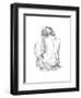 Sitting Pose I-null-Framed Art Print