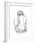 Sitting Pose I-null-Framed Art Print