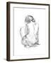 Sitting Pose I-null-Framed Art Print