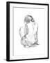 Sitting Pose I-null-Framed Art Print