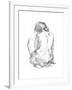 Sitting Pose I-null-Framed Art Print