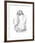 Sitting Pose I-null-Framed Art Print