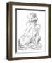 Sitting Pose II-null-Framed Art Print