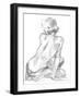 Sitting Pose II-null-Framed Art Print