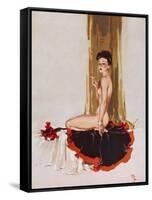 Sitting Pretty-David Wright-Framed Stretched Canvas