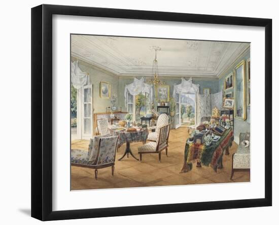 Sitting Room in a Country Estate, 1830-1840S-null-Framed Giclee Print