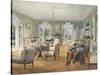 Sitting Room in a Country Estate, 1830-1840S-null-Stretched Canvas
