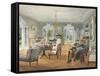 Sitting Room in a Country Estate, 1830-1840S-null-Framed Stretched Canvas