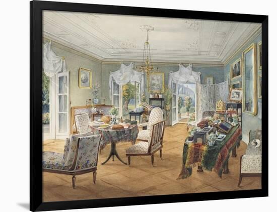 Sitting Room in a Country Estate, 1830-1840S-null-Framed Giclee Print