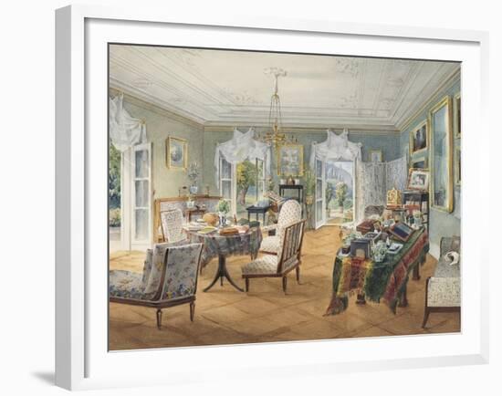 Sitting Room in a Country Estate, 1830-1840S-null-Framed Giclee Print