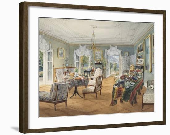 Sitting Room in a Country Estate, 1830-1840S-null-Framed Giclee Print