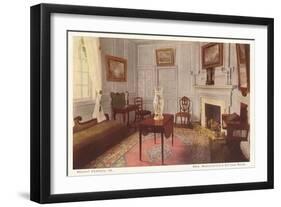 Sitting Room, Mt. Vernon, Virginia-null-Framed Art Print