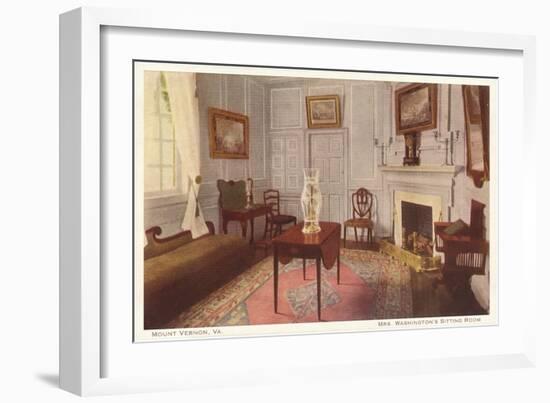 Sitting Room, Mt. Vernon, Virginia-null-Framed Art Print