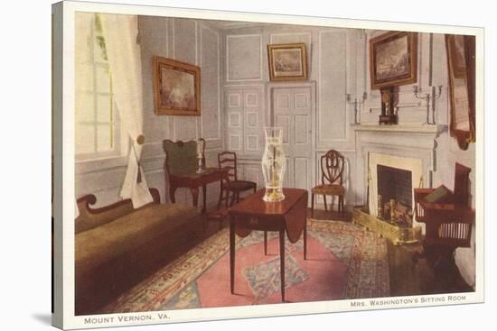 Sitting Room, Mt. Vernon, Virginia-null-Stretched Canvas