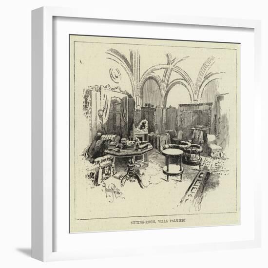 Sitting-Room, Villa Palmieri-null-Framed Giclee Print
