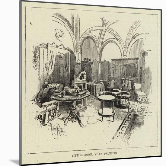 Sitting-Room, Villa Palmieri-null-Mounted Giclee Print