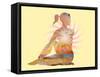 Sitting Twist Pose Sun-Tim Parker-Framed Stretched Canvas