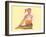 Sitting Twist Pose Sun-Tim Parker-Framed Art Print