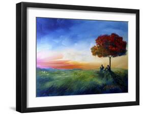 Sitting under a Tree-Cherie Roe Dirksen-Framed Giclee Print