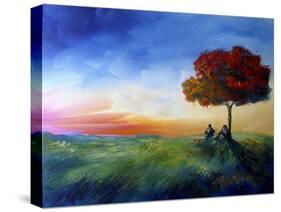 Sitting under a Tree-Cherie Roe Dirksen-Stretched Canvas