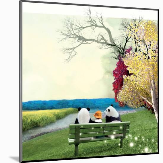 Sitting With Pandas-Nancy Tillman-Mounted Art Print