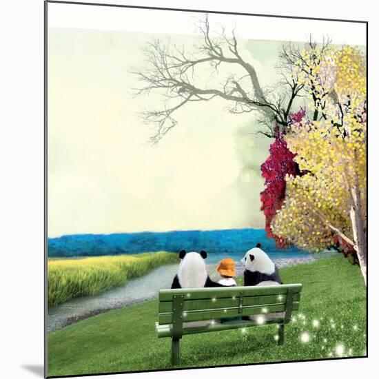 Sitting With Pandas-Nancy Tillman-Mounted Art Print