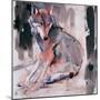 Sitting Wolf, 2000-Mark Adlington-Mounted Giclee Print