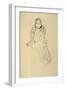 Sitting Woman with Chin Cropped-Gustav Klimt-Framed Giclee Print