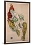 Sitting Woman with Her Right Leg Bent, 1917-Egon Schiele-Framed Giclee Print