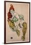 Sitting Woman with Her Right Leg Bent, 1917-Egon Schiele-Framed Giclee Print