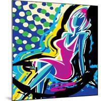 Sitting-Ray Lengele-Mounted Art Print