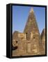 Situated a Short Distance East of Nile, Ancient Pyramids of Meroe are an Important Burial Ground-Nigel Pavitt-Framed Stretched Canvas